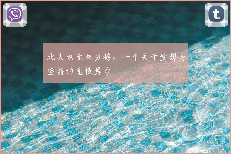 北美电竞积分榜，一个关于梦想与坚持的竞技舞台